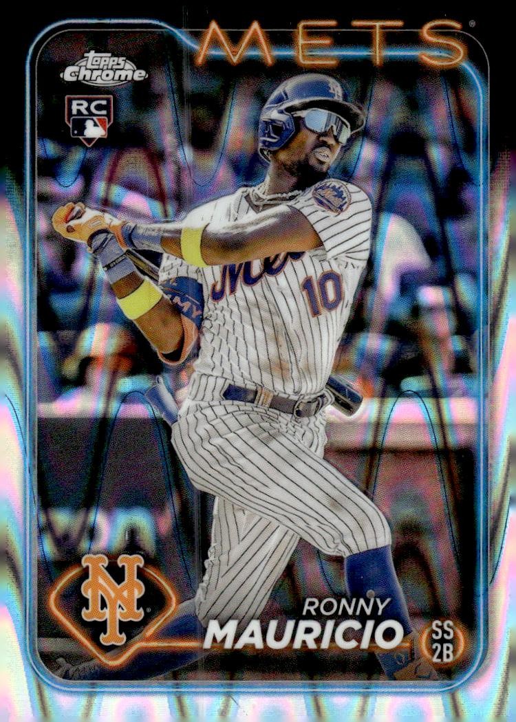 2024 Topps Chrome #28 Ronny Mauricio Raywave Refractors