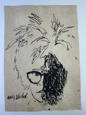 Andy Warhol COA Art Painting Original Drawing Vintage Paper Signed