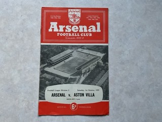 ARSENAL v ASTON VILLA 01/10/1955