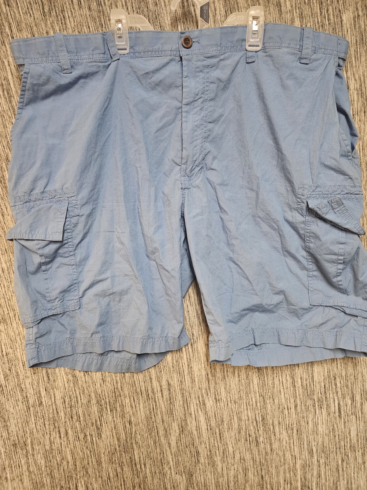 Izod Saltwater Blue Stretch Cargo Shorts  Size 44  10.5