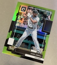 2022 Donruss Optic Lime Green Prizm #177 Jose Abreu Chicago White Sox