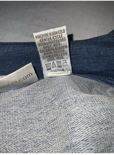 Draper’s & Damon’s Blue Denim Look Stretch Cotton Zip Up Jacket Pockets Coat - Picture 7 of 23