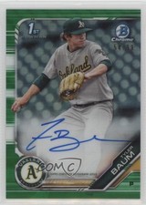 2019 Bowman Draft Chrome Pick Green Refractor /99 Tyler Baum #CDA-TB Auto 0w94