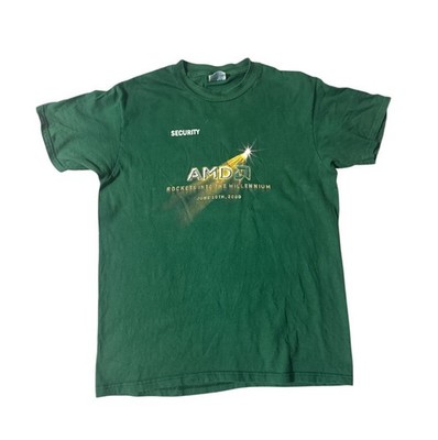 Vintage Y2K AMD Shirt Men s 2000 millennium Computer Graphics AI Size XL fits M