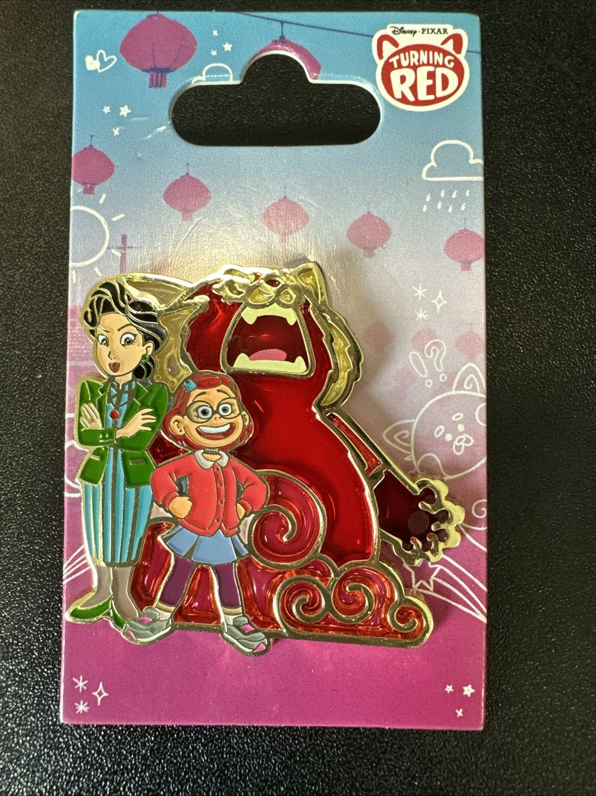 Disney pixar Turning Red Uncas international Stained Glass Ming And Mei Pin