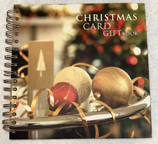 Christmas Card Address Book List Keeper Organizer Spiral Bound Lays Flat