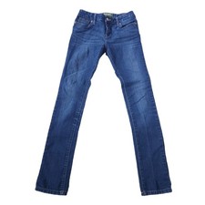Old Navy Girls Super Skinny Jeans 12 Slim Blue Jeans Denim Adjustable Waist