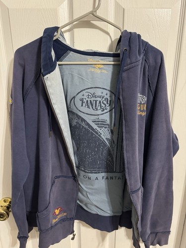 Disney Cruise Line Fantasy Inaugural Sailings 2012/2014 Hoodie Jacket XL - Picture 4 of 5