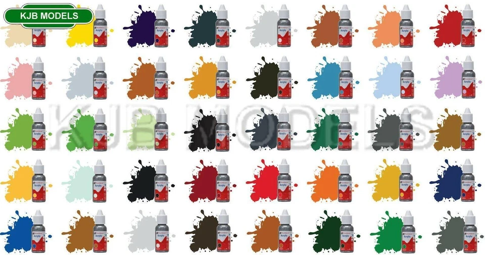 Humbrol 14ml Dropper Bottle Acrylic Paints Choice Of Colours - 81 To Choose From