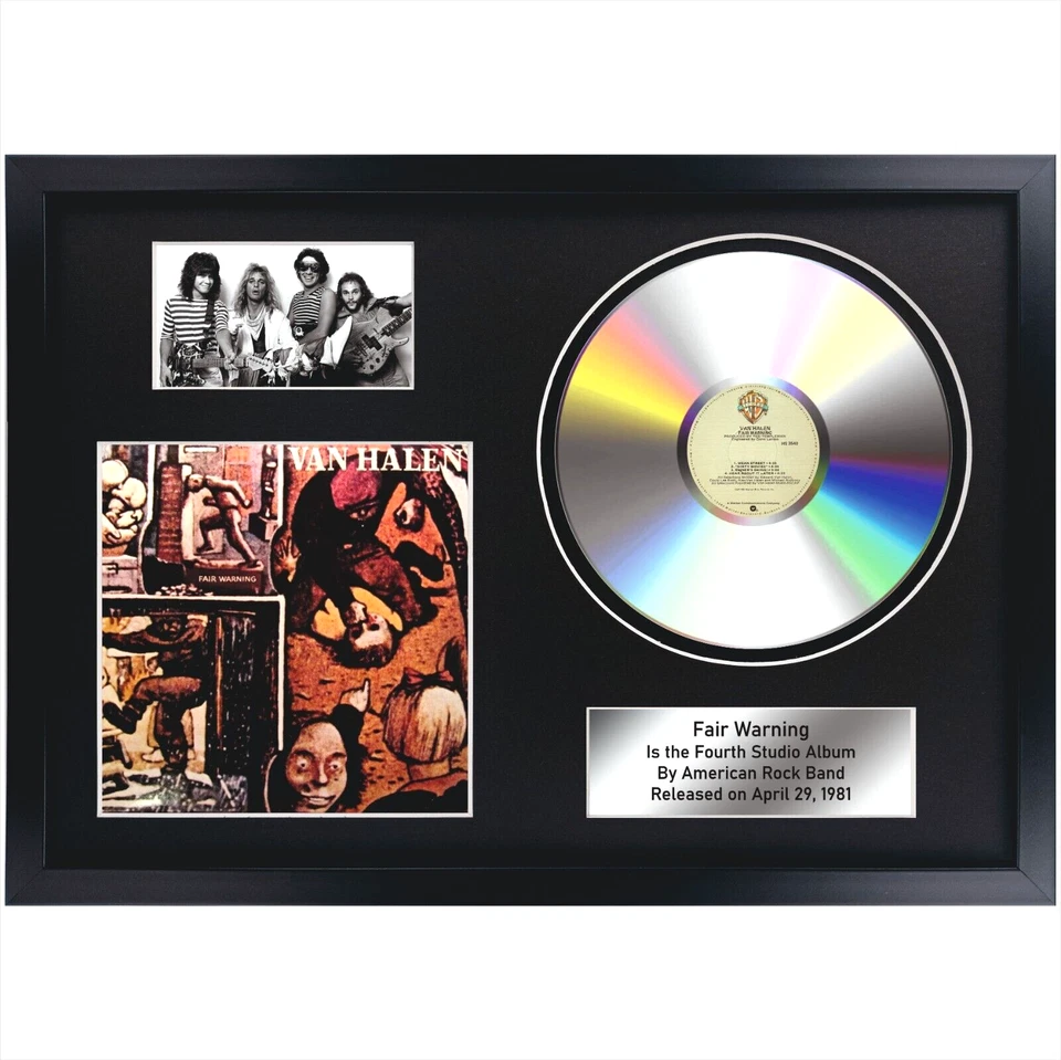 Van Halen – Women And Children First / Memorabilia / Souvenir in black frame - Image 4 of 4