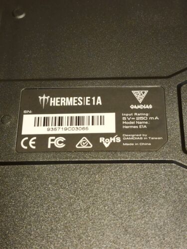 GAMDIAS HERMES E1A 3-in-1 Gaming RGB keyboard, RGB mouse, & Mousepad - Picture 3 of 3