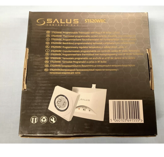 SALUS ST620WBC WORCESTER COMBI BOILER WIRELESS THERMOSTAT RF ROOM STAT PLUG  IN 5060103691555 | eBay
