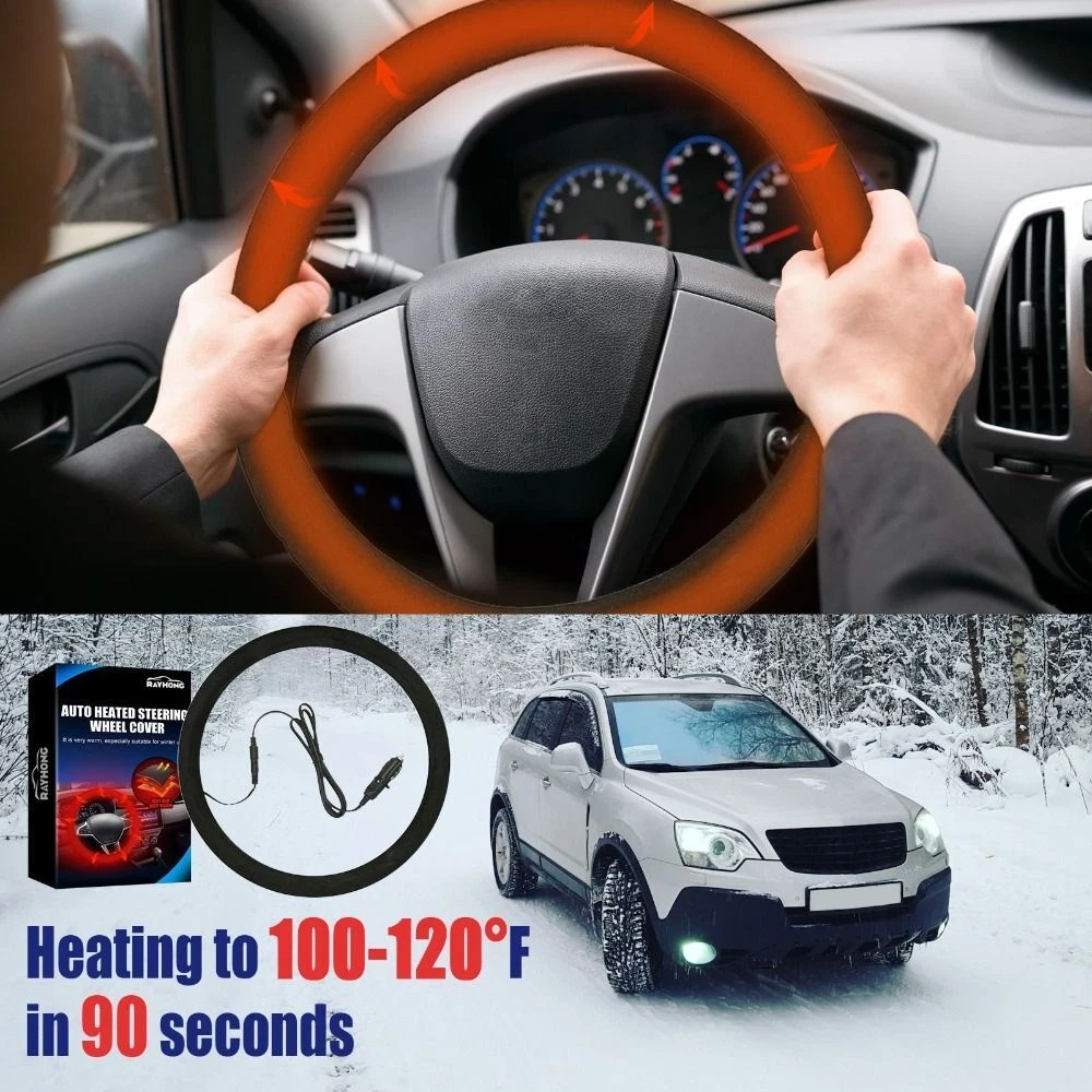 Steering Wheel Heater Heated Steering Wheel Cover Quick Heating Hand Warmer