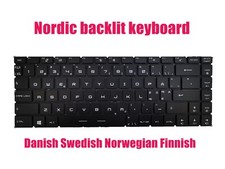 Nordic Per Key Backlit keyboard for MSI GS65 Stealth Thin 8RF/8RE MS-16Q2