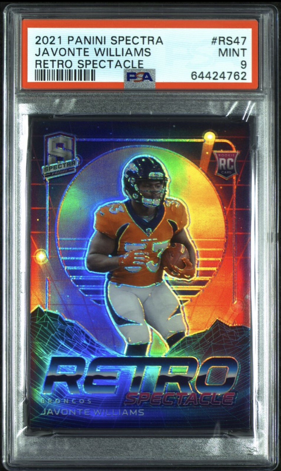 Javonte Williams Panini Spectra Retro Spectacle #RS47 Base