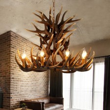 Antler Chandelier Large Deer Antler Pendant 9...