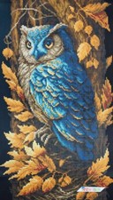 Bead Embroidery Kit Owl DIY Kit Stamped Bead Needlepoint zpt-036