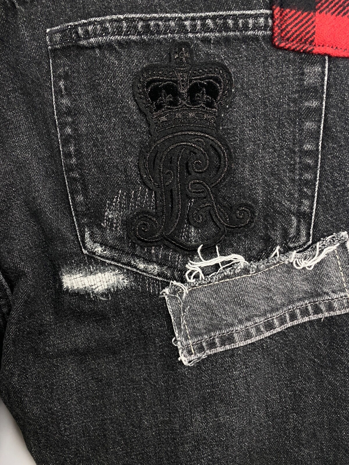 Polo Ralph Lauren Patchwork Distressed Avery Boyf… - image 13