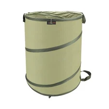 45 Gallon Collapsible Garden Bag Green Pop Up Trash Can Camping Patio Lawn
