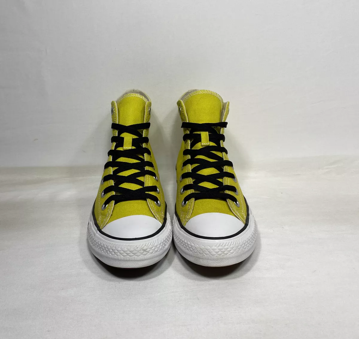 Converse Chuck Taylor All Star Hi Top Sneakers Citron Yellow 163353F Womens 10.5