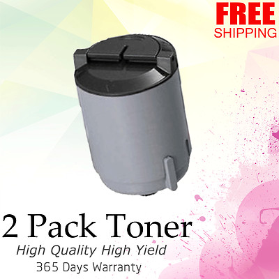 2 Black Toners cartridges for Samsung Laser Printer CLP-300 CLX-2160N CLP-K300A