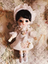 1/8 Bjd Doll SD Baby Free face make up+eyes Mini Cute Resin Figure Toys