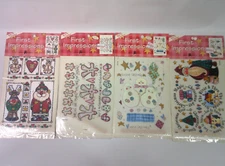 Provo Craft First Impressions Rub on Transfers Christmas Lot of 4 New