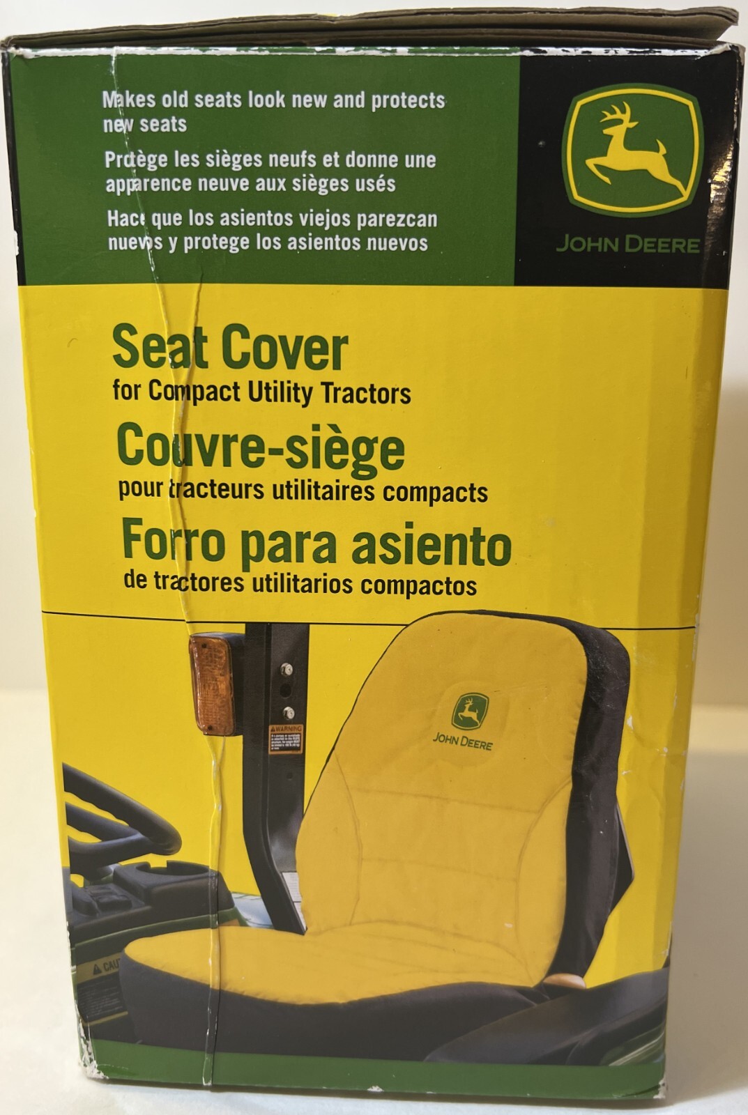John Deere 18" Compact Utility Tractor Seat Cover (Large) LP95233