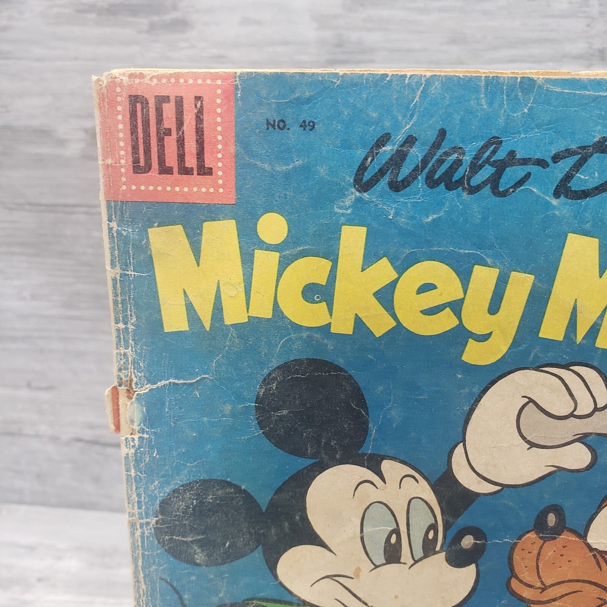 Walt Disney Mickey Mouse #49 Dell Comics 1956 - Low Grade Reading