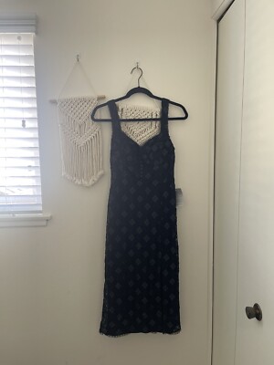 Astr The Label Astr Hook-and-Eye Corset Lace Sleeveless Dress in Black at Nordstrom Rack, Size Small