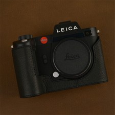 Mezza custodia per fotocamera Leica SL2 fatta a mano stile retrò inserto cover vera pelle