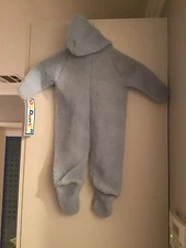 Vintage Dr. Denton Fleece Footed Pajamas Hooded Disney Mickey Mouse 6-12m. NEW