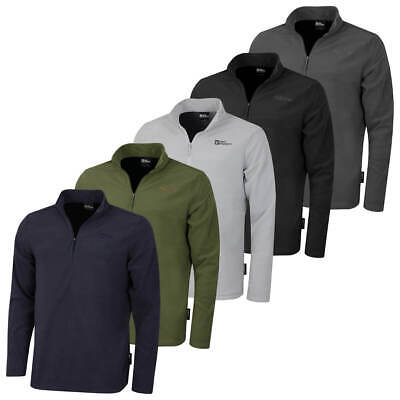 Jack Wolfskin Men\'s Taunus Half Zip Breathable Fleece Pullover Sweater |  eBay