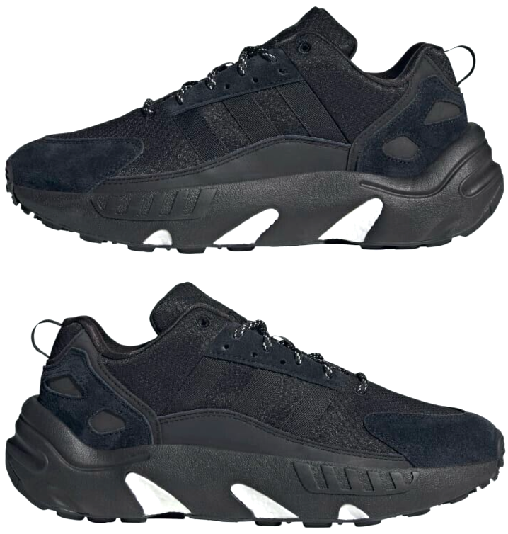 NEW Adidas Originals ZX Boost GY6701 Black Running Sneaker NEW Adidas Originals ZX Boost GY6701 Black Running Sneaker