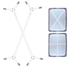 Correas para sujetar sábanas, resistentes y ajustables, con clip