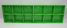 CASSETTE STORAGE RACK ADD N STAC LOT 2 Green Retro Sega Genesis Cassette