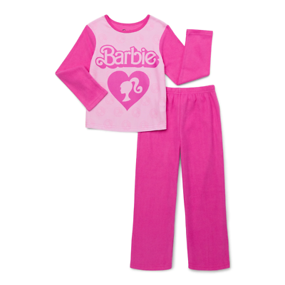 Barbie Girls’ Toddler Piece FLANNEL Long Sleeve Pajama Set SIZE 2T 3T 4T  5T NE