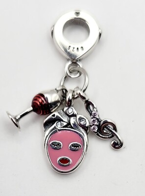925 Sterling Silver  Make Time For Yourself  Charm For Bracelet Or Necklace