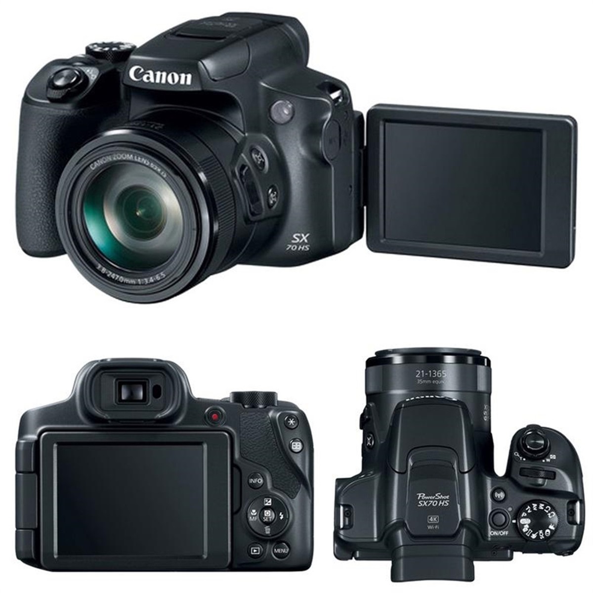 Canon Powershot SX70 HS Digital Camera with Photo Editing