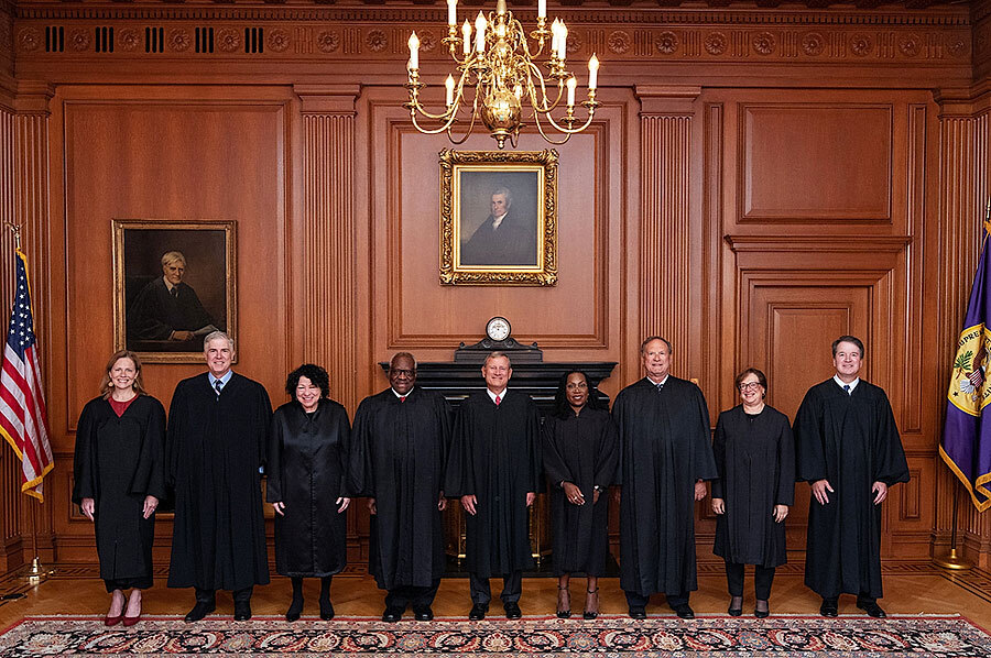 UNITED STATES SUPREME COURT 2022 PORTRAIT 8x12 GLOSSY PHOTO PRINT