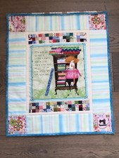 Unique Quilt Maker Fabric Lover Accent Quilt Hand Made Signed Wall Decor 23