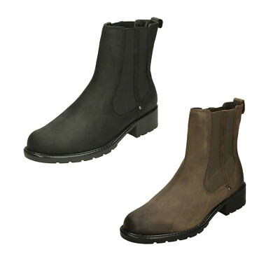 Clarks Women's Orinoco Club Leather Chelsea Boots - Black - UK 6