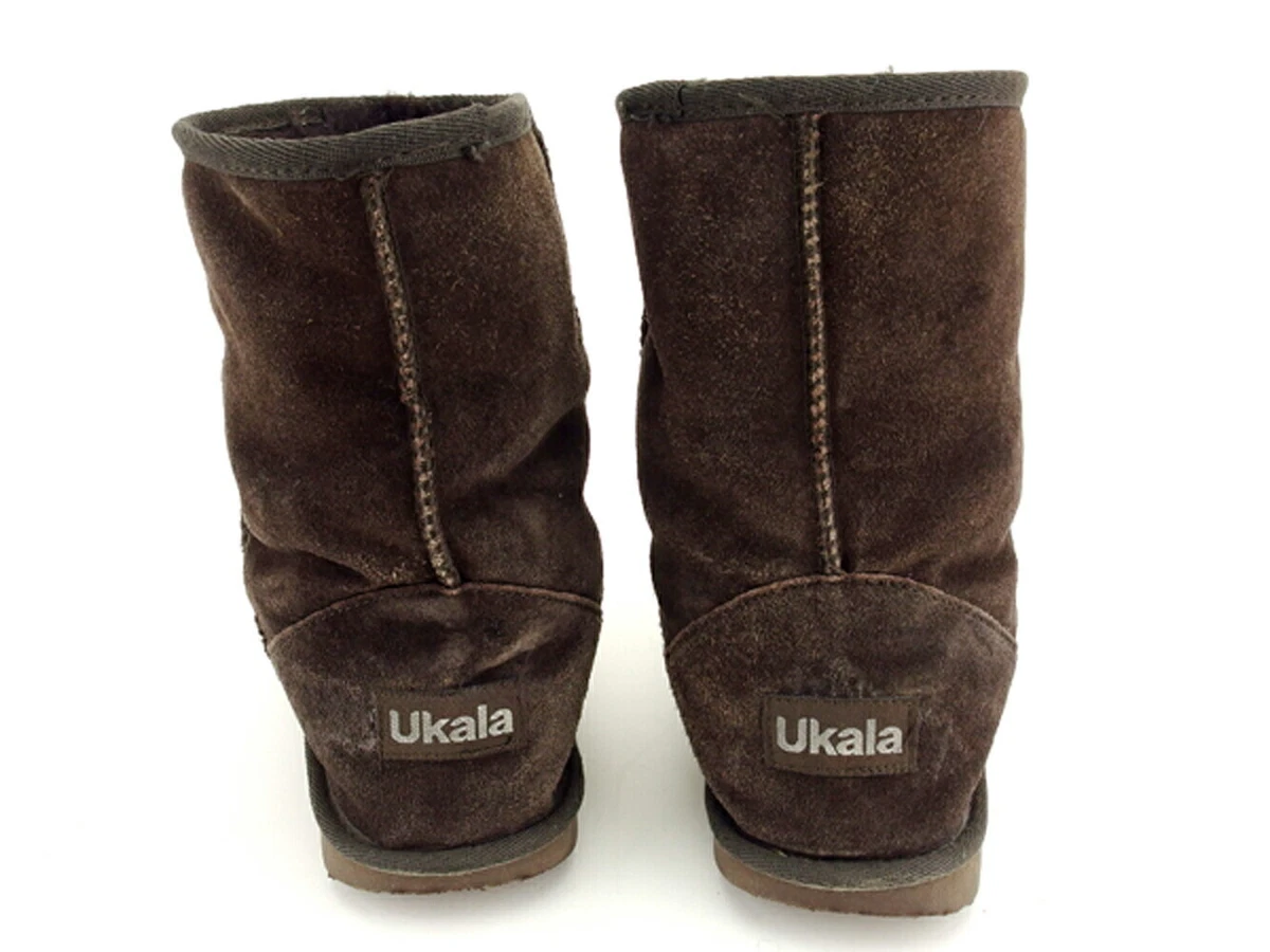 Ukala boots Mouton suede Merino Wool Authentic USED T7795 eBay