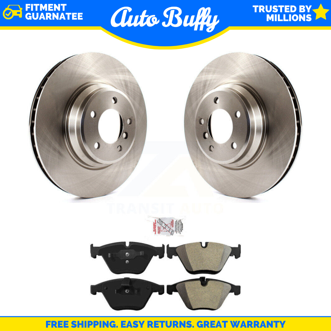 Front Brake Rotors & Integrally Molded Pad Kit For BMW 335i xDrive X1