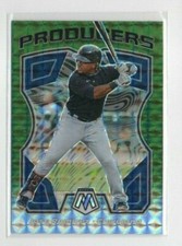 2021 Panini Mosaic GREEN PRODUCERS PRIZM P2# JOSE RAMIREZ CLEVELAND INDIANS