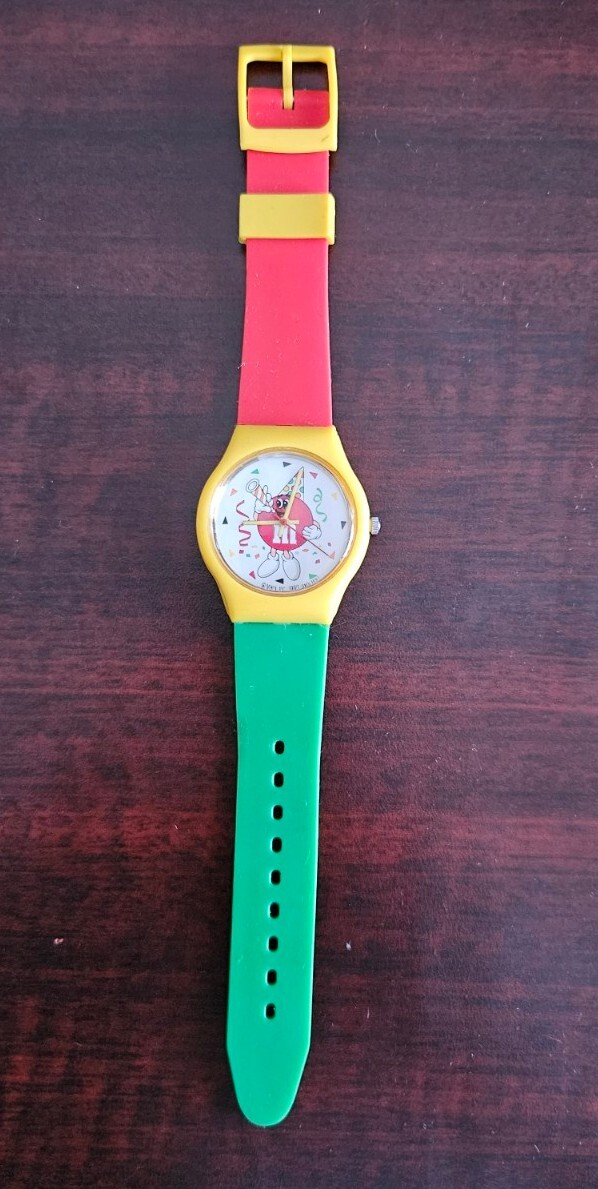 M&M 50th Birthday Watch 35mm Japanese Quartz 1990- Works