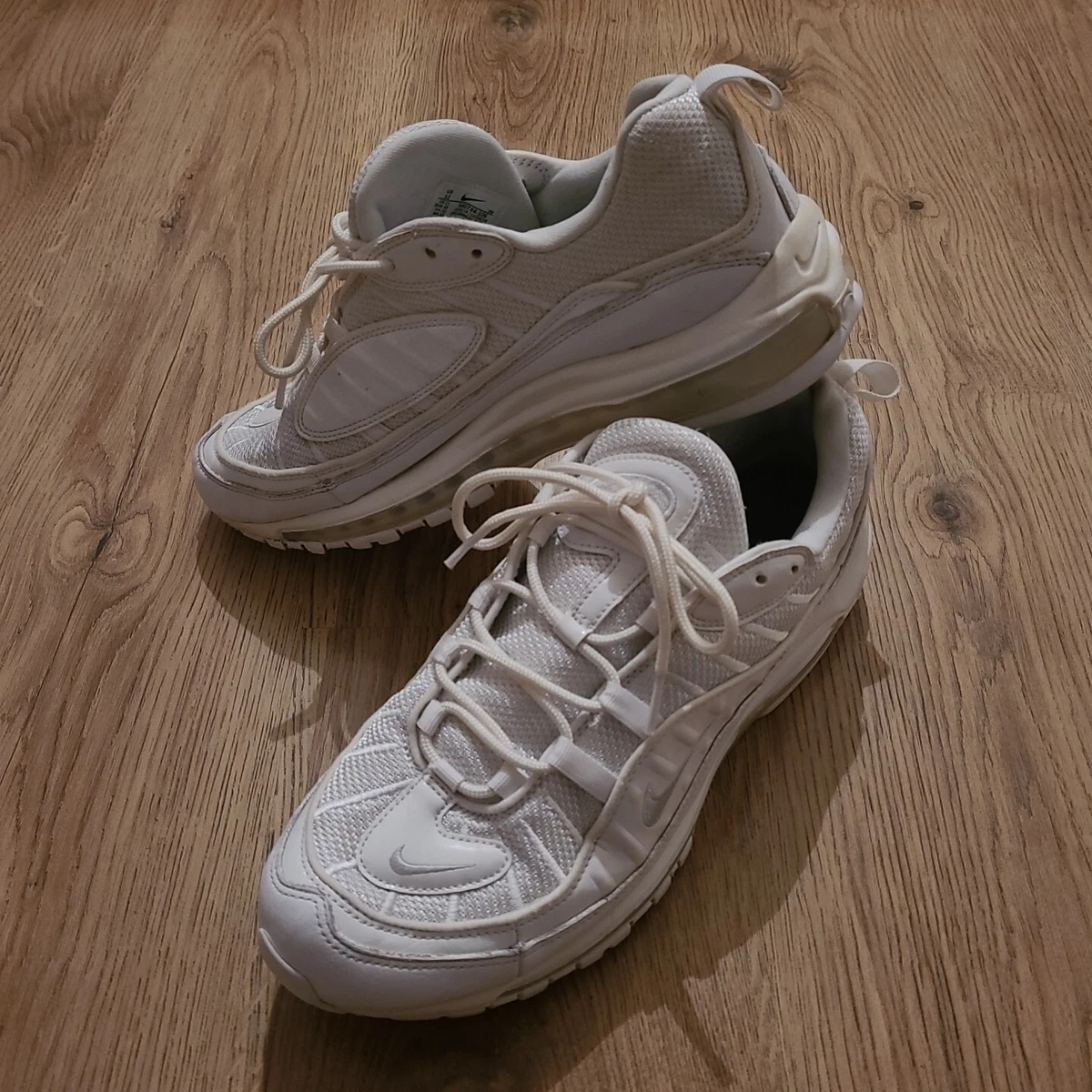 Nike Air Max 98 Triple White Size UK 11 | eBay
