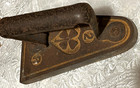 Farmhouse Sad Iron Flat Iron Embossed With Four Leaf Cover '2' & L & R's  1920s — photo 5