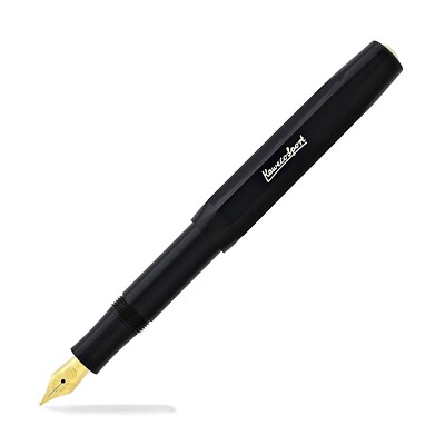 Kaweco Classic Sport Fountain Pen - Black - Fine Point - 10000004 - New In Box