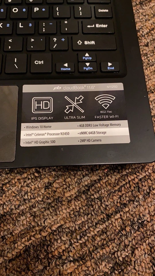 Portátil Packard Bell 11,6 pulgadas Foto 2 de 4